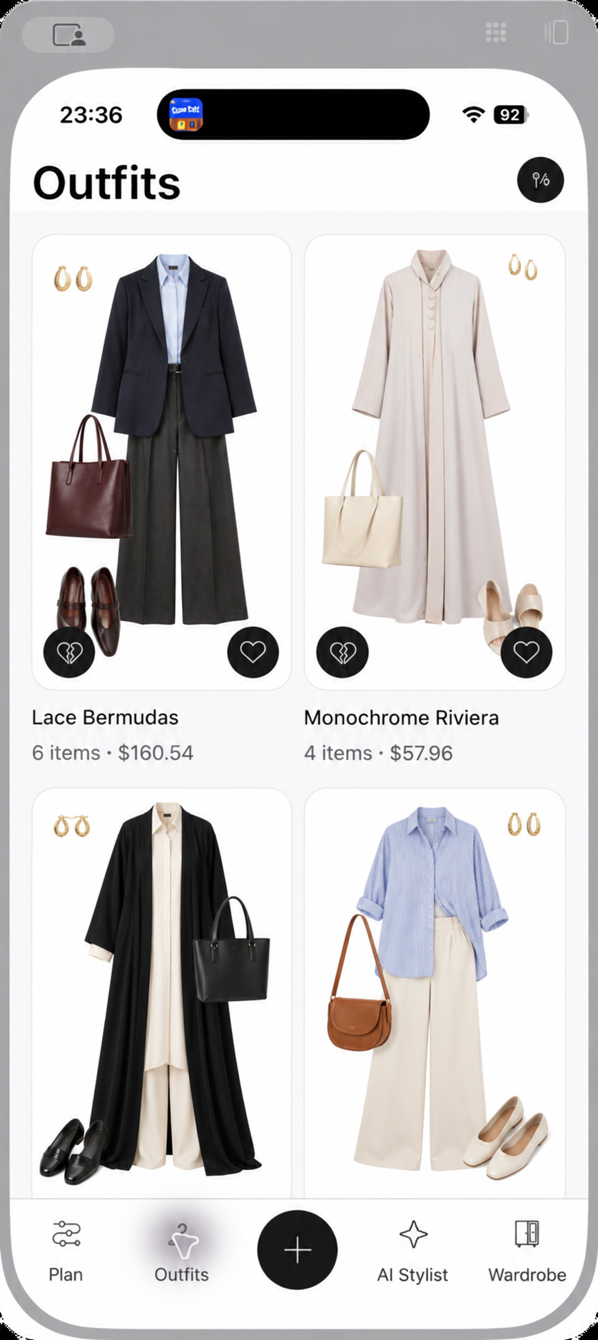 Tara modest outfit discovery screen
